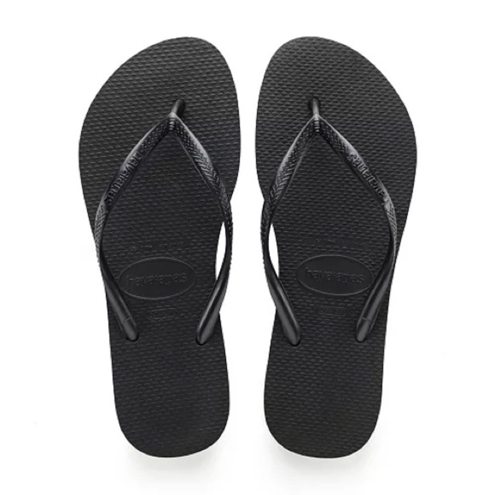 Havaianas Black Flip Flops – Size 10 (Hardly Worn!)